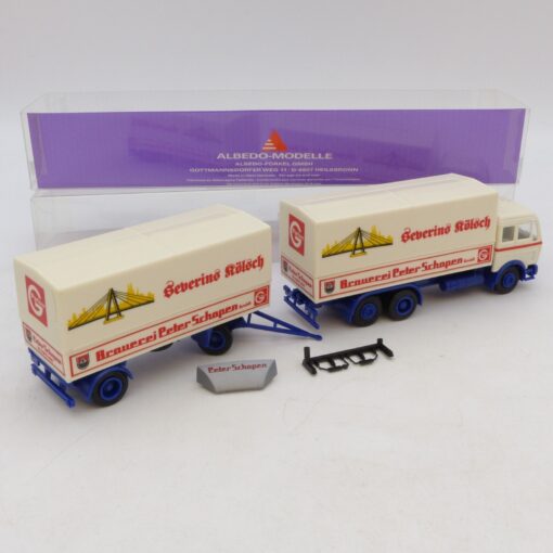 Albedo / Herpa 1:87 Mercedes Benz NG Hängerzug Severins Kölsch, in OVP EB6828 – Bild 3
