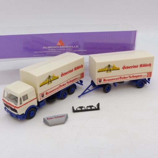 Albedo / Herpa 1:87 Mercedes Benz NG Hängerzug Severins Kölsch, in OVP EB6828