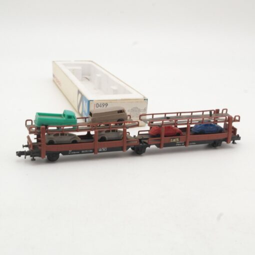 Arnold N 0499 Autotransportwagen mit 6 PKW in OVP RR217 – Bild 3