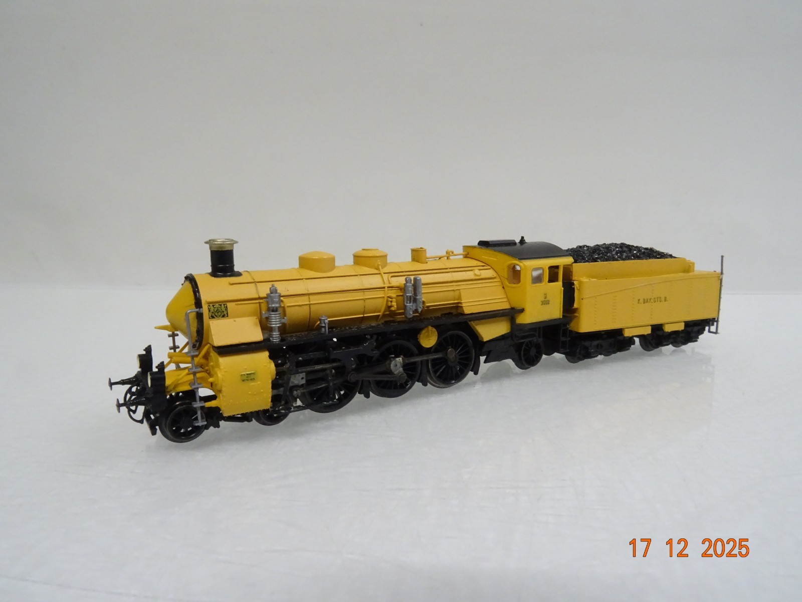 Arnold N 2547 Dampflok S 3/6 3602 der K.Bay.Sts.B. in Holz-Box OVP JL5181 – Bild 3