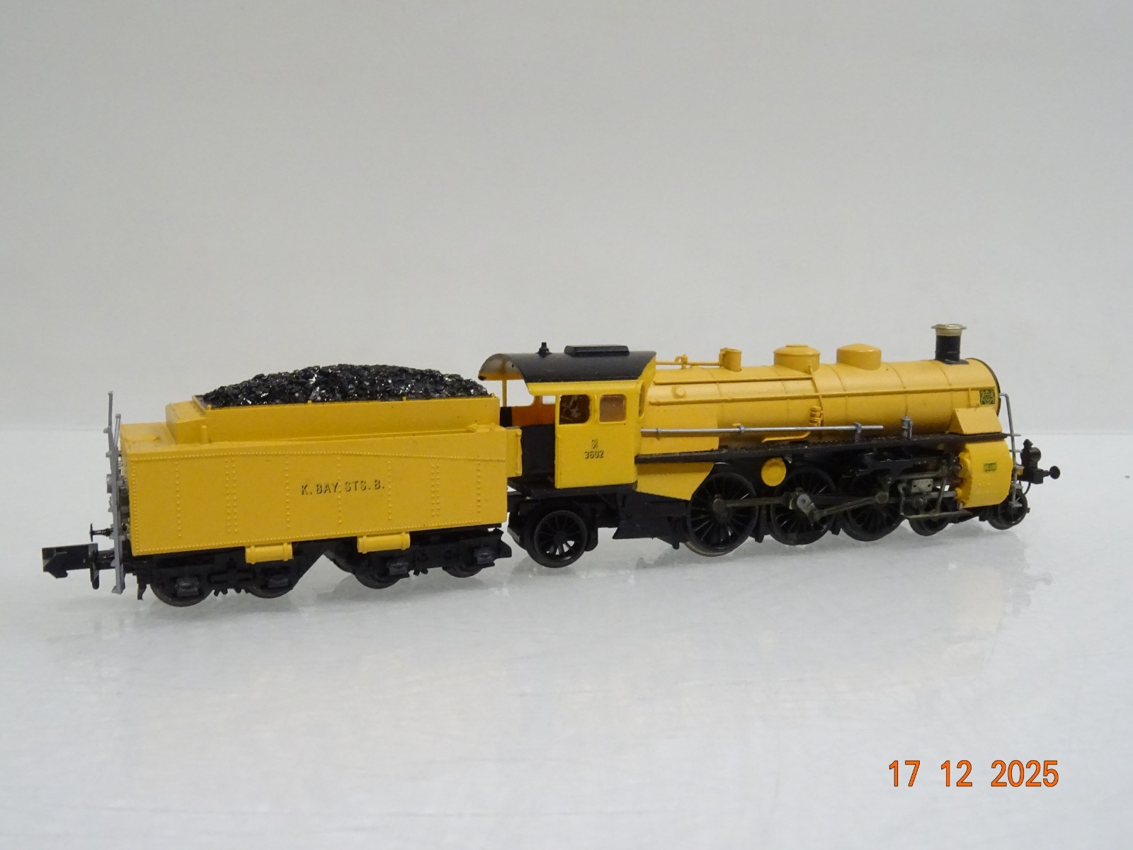 Arnold N 2547 Dampflok S 3/6 3602 der K.Bay.Sts.B. in Holz-Box OVP JL5181 – Bild 4