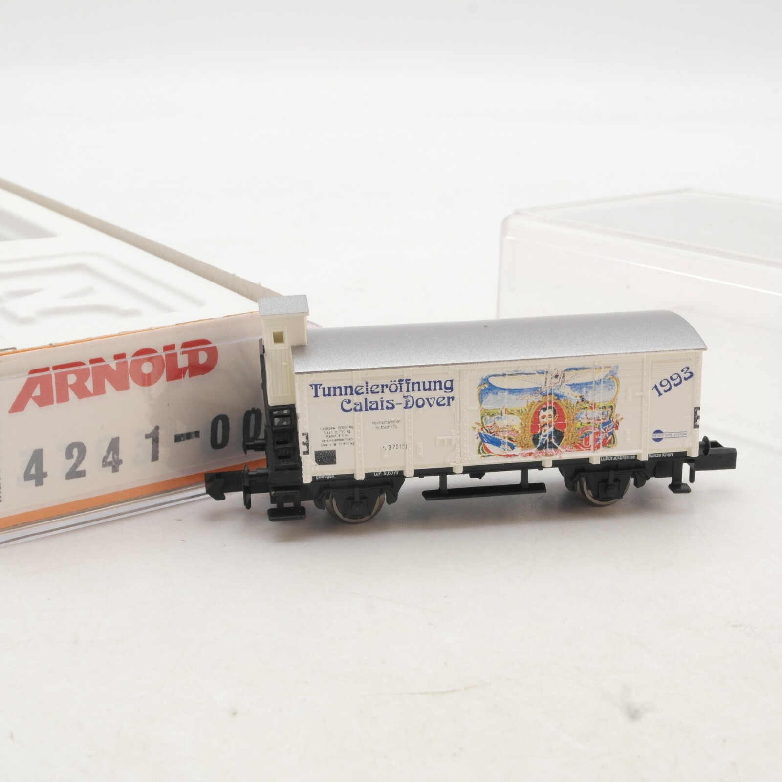 Arnold N 4241-008 Güterwagen Tunneleröffnung Calais-Dover in OVP QR617