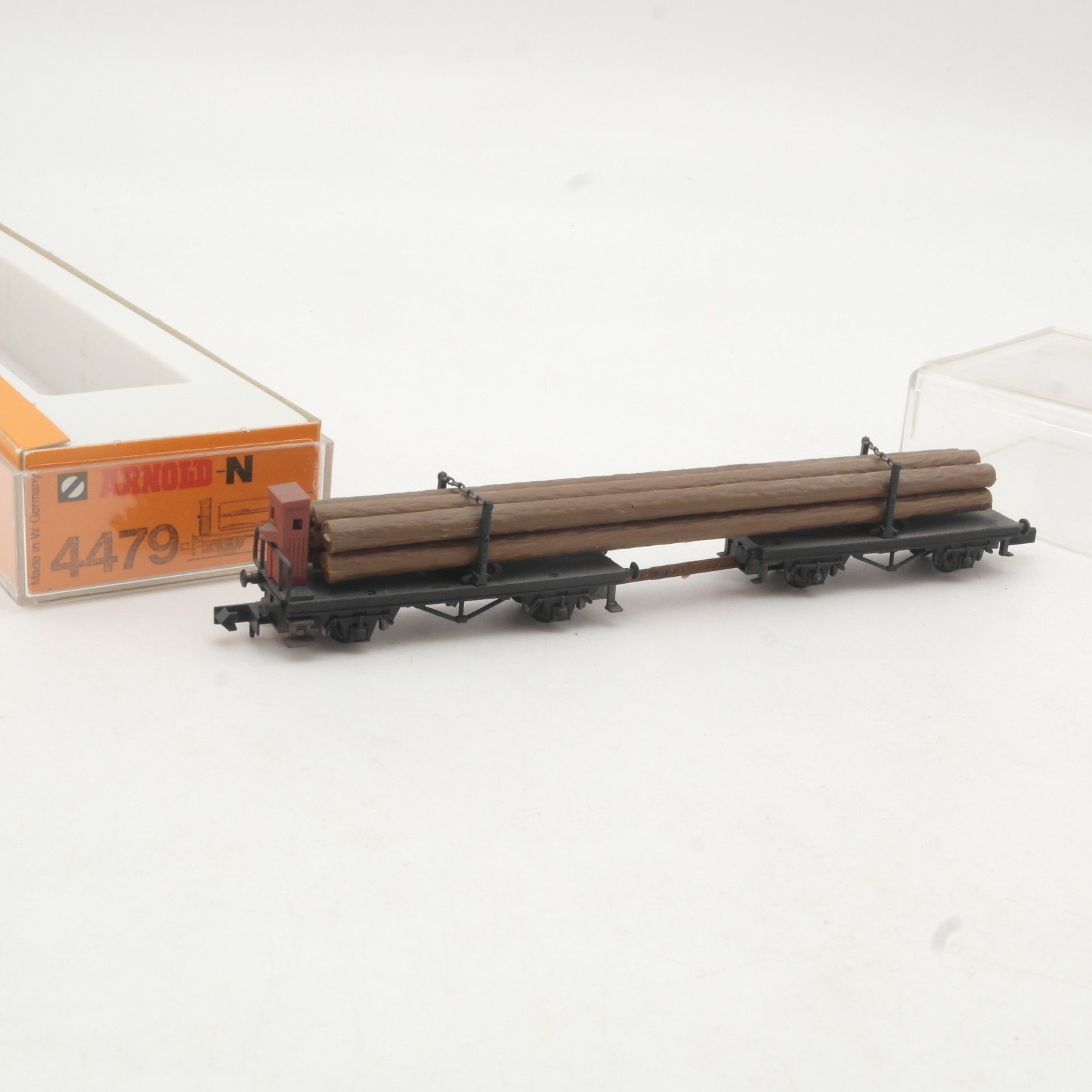 Arnold N 4479 Drehschemelwagen mit Holzladung in OVP RR5688