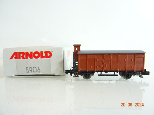 Arnold N 5906 gedeckter Güterwagen mit Bremserhaus  in OVP PR2823