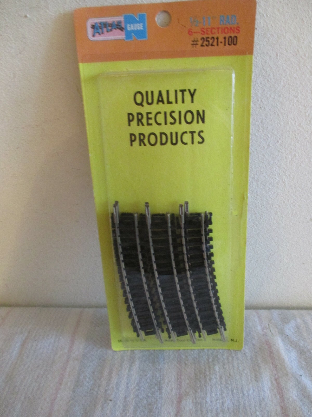 Atlas N 2521-100 gebogenes Gleis  6 Stück m.OVP WZ517