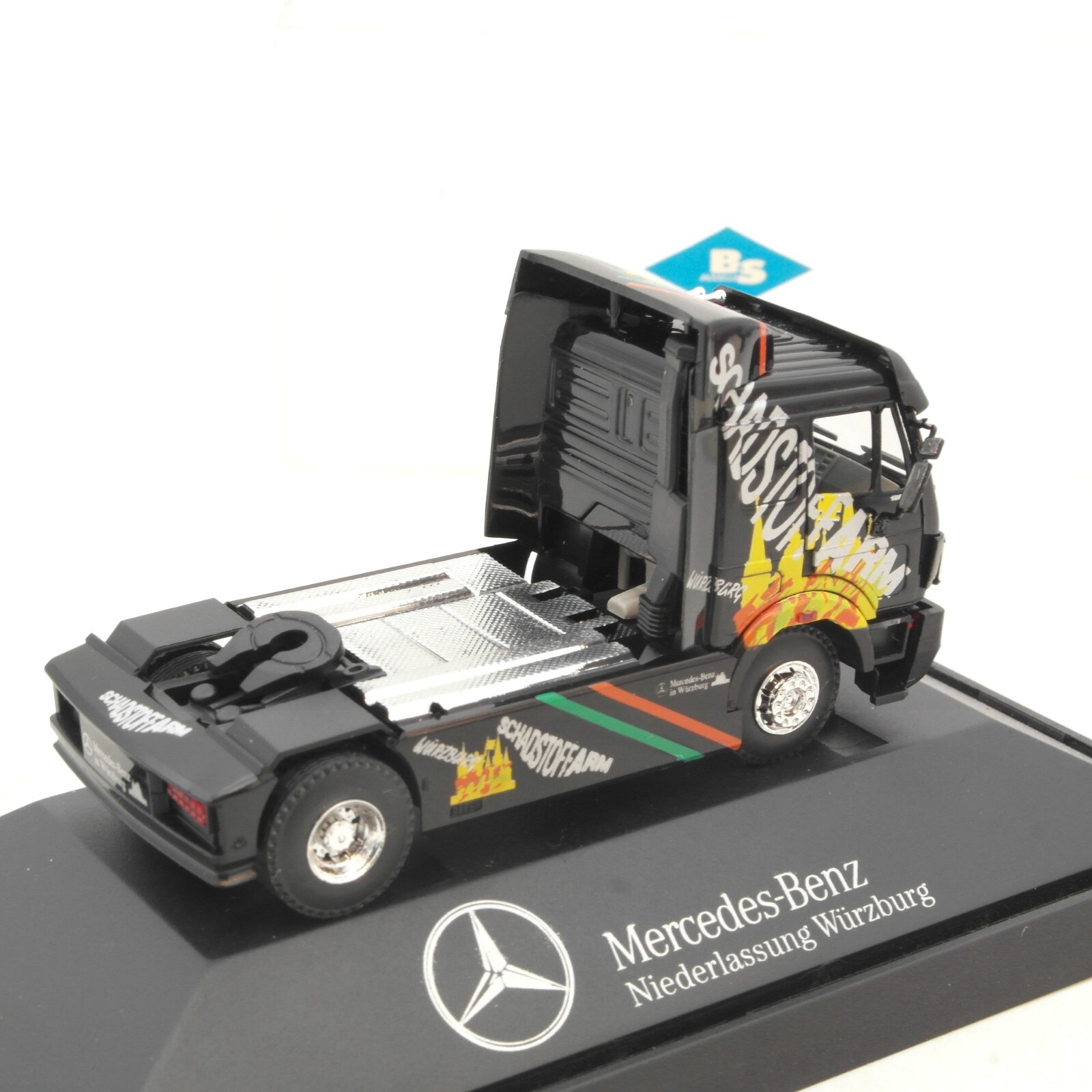 B&S 1:87 Mercedes Benz Würzburg Zugmaschine Schadstoffarm in PC Box RG1734 – Bild 3