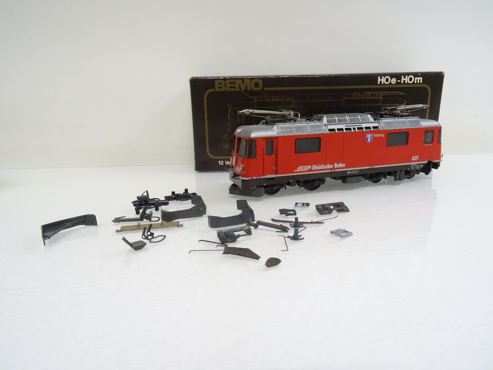 Bemo H0m 125821 E-Lok Gm 4/4 621 Felsberg der RhB in OVP LE1971