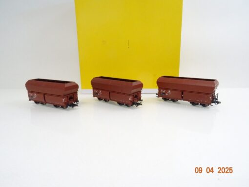 Brawa H0 47028 Wagen-Set 3tlg. Selbstentladewagen 00t der DR in OVP LE9979 – Bild 3