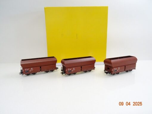 Brawa H0 47028 Wagen-Set 3tlg. Selbstentladewagen 00t der DR in OVP LE9979