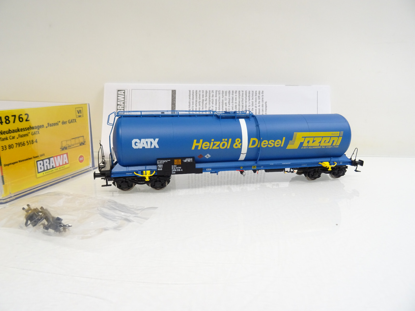 Brawa H0 48762 Neubaukesselwagen Fazeni der GATX in OVP LE610