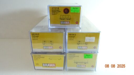 Brawa H0 Leerverpackung 5 Stück siehe Foto PK466