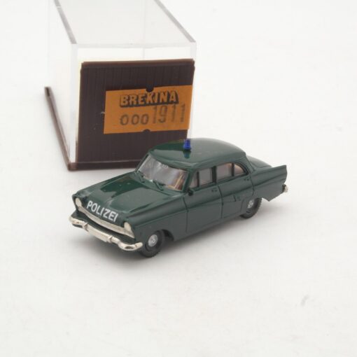 Brekina 1:87 1911 Ford Taunus 17m P2 Limousine 1957 Polizei in OVP QR9390