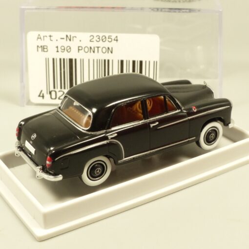 Brekina 1:87 23054 Mercedes Benz 190 Ponton Limousine schwarz in OVP EX7260 – Bild 3