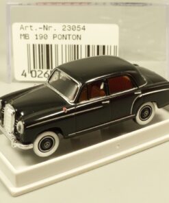 Brekina 1:87 23054 Mercedes Benz 190 Ponton Limousine schwarz in OVP EX7260