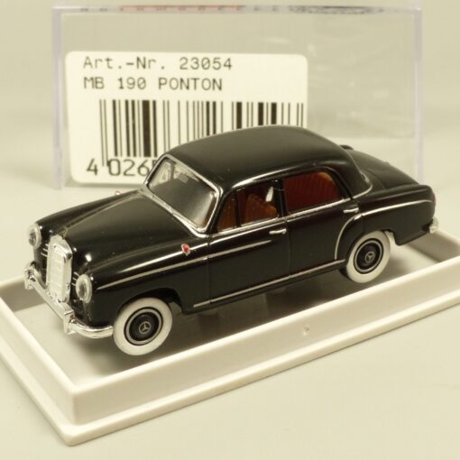 Brekina 1:87 23054 Mercedes Benz 190 Ponton Limousine schwarz in OVP EX7260