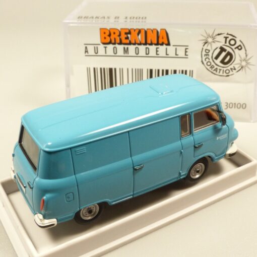 Brekina 1:87 30100 Barkas B 1000 Kastenwagen hellblau in OVP EX5373 – Bild 3