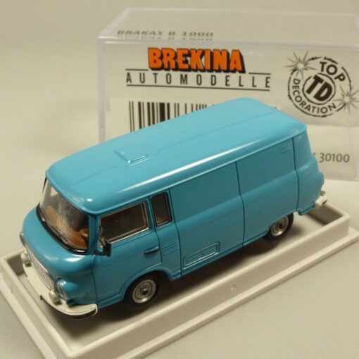 Brekina 1:87 30100 Barkas B 1000 Kastenwagen hellblau in OVP EX5373