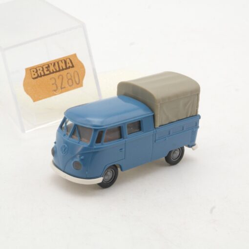 Brekina 1:87 3280 VW T1 Doka Pritsche Plane in OVP QR9392