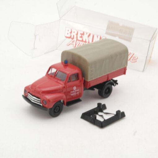 Brekina 1:87 3504 Opel Blitz Pritsche/Plane Feuerwehr Wasserburg in OVP QR9574