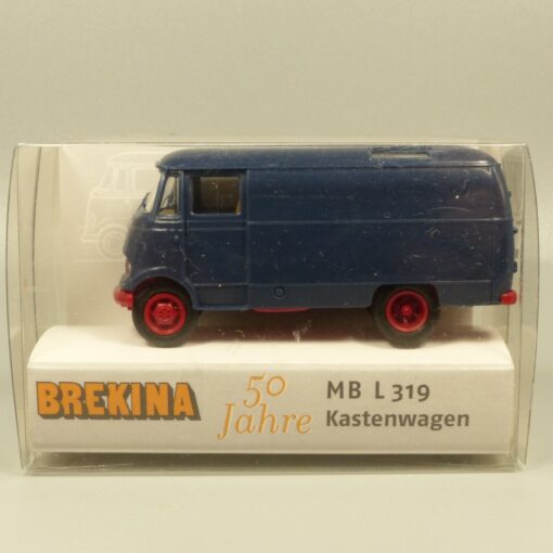 Brekina 1:87 36014 MB  L 319 Kastenwagen dunkelblau neutral in OVP EX7256 – Bild 4