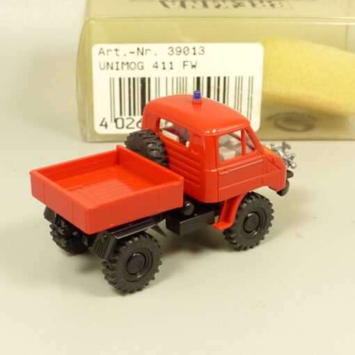 Brekina 1:87 39013 MB Unimog U411 Feuerwehr in OVP EX7253 – Bild 3