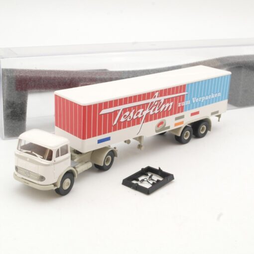 Brekina 1:87 48590 Mercedes Benz LPS Sattelzug TESA Tesafilm in OVP QR9522