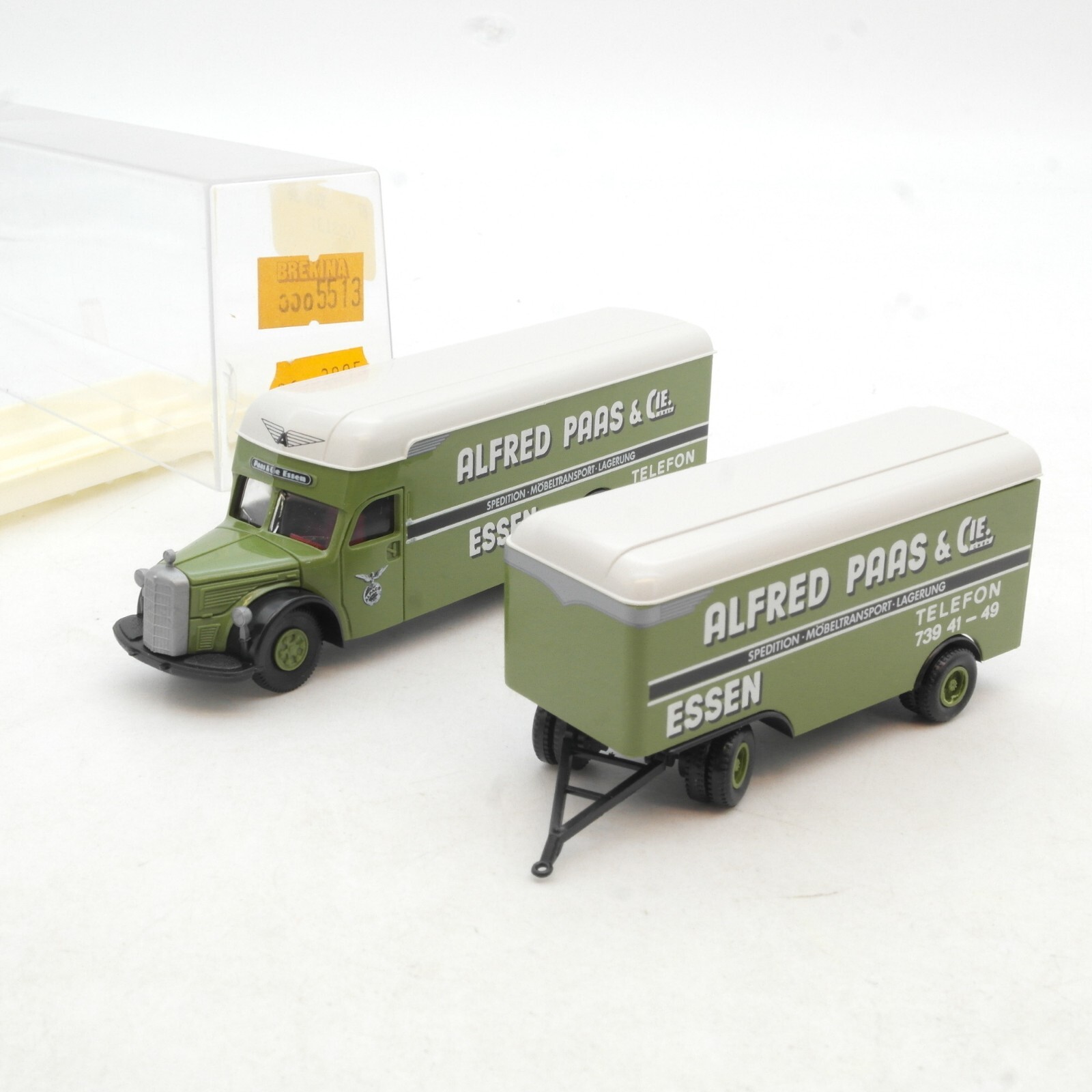 Brekina 1:87 5513 Mercedes Benz L6600 Möbelzug Alfred Paas & Cie in OVP RG840