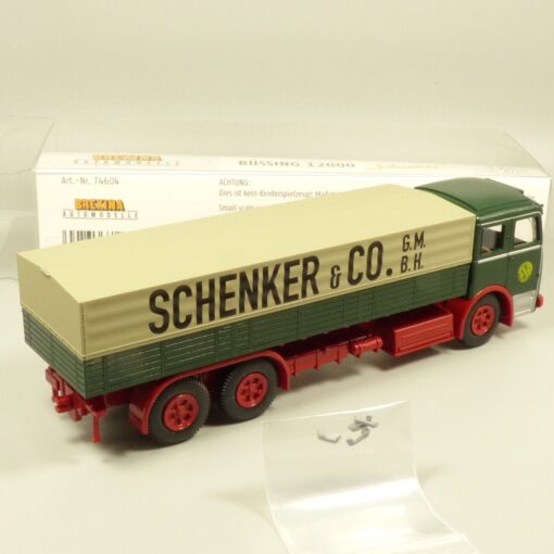 Brekina 1:87 74604 Büssing 12000 Planen-LKW Schenker & Co in OVP EX5281 – Bild 3