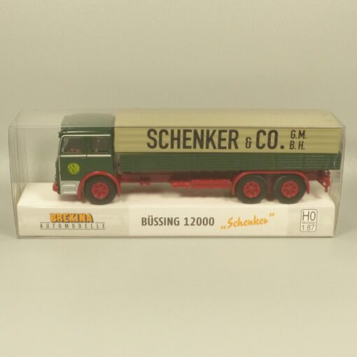 Brekina 1:87 74604 Büssing 12000 Planen-LKW Schenker & Co in OVP EX5281 – Bild 4