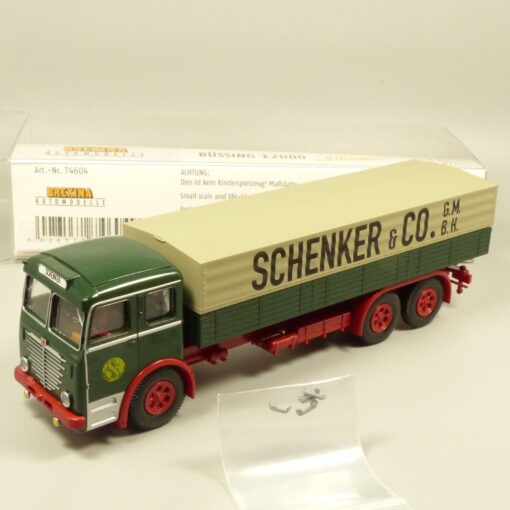 Brekina 1:87 74604 Büssing 12000 Planen-LKW Schenker & Co in OVP EX5281