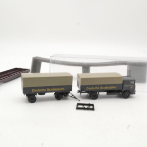 Brekina 1:87 79102 Büssing LS 11 Hängerzug Deutsche Bundesbahn in OVP RR851 – Bild 3