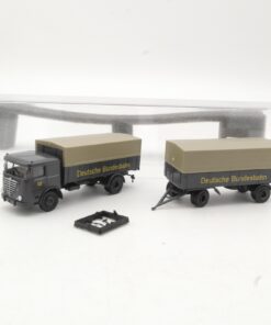 Brekina 1:87 79102 Büssing LS 11 Hängerzug Deutsche Bundesbahn in OVP RR851