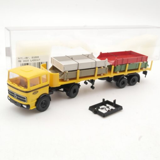 Brekina 1:87 81008 MB 1620 Sattelzug mit Ladegut in OVP RR831