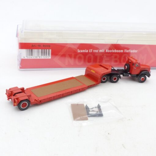 Brekina 1:87 85109 Scania LT 110 mit Nooteboom Tieflader in OVP EX6829 – Bild 3