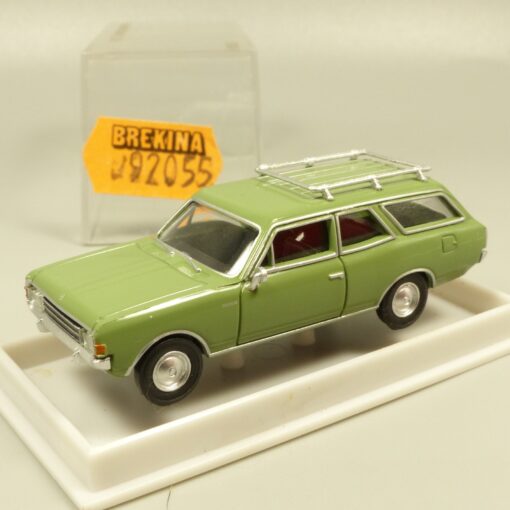 Brekina 1:87 92055 Opel Rekord C CarAVan Bj. 1966 grün rar in OVP EX7272