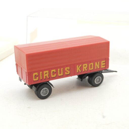 Brekina 1:87 Anhänger Circus Krone Pritsche Plane in OVP QR1297 – Bild 3
