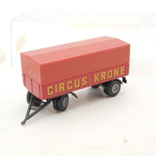 Brekina 1:87 Anhänger Circus Krone Pritsche Plane in OVP QR1297