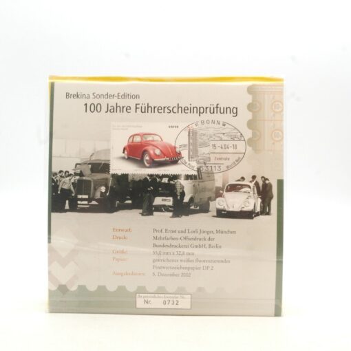 Brekina 1:87 MAN Bus 100 Jahre Führerscheinprüfung Deutsche Post in OVP RG1405 – Bild 4