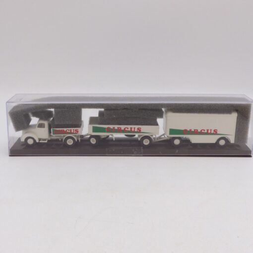 Brekina 1:87 Magirus S 4500 Mercur mit 2 Anhängern Circus - rar, in OVP EX1803 – Bild 4