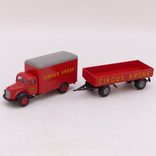 Brekina 1:87 Mercedes L 311 mit Anhänger Circus Krone, siehe Bilder o. EB9266