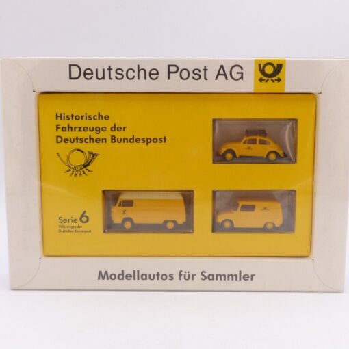 Brekina 1:87 Serie 6 - 3er Set Fahrzeuge der Deutschen Bundespost, in OVP EX1836 – Bild 4