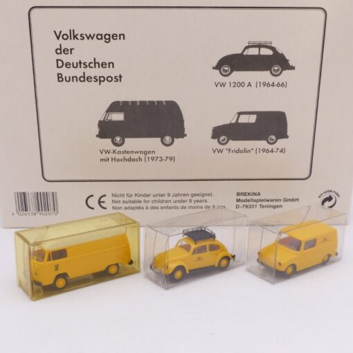 Brekina 1:87 Serie 6 - 3er Set Fahrzeuge der Deutschen Bundespost, in OVP EX1836