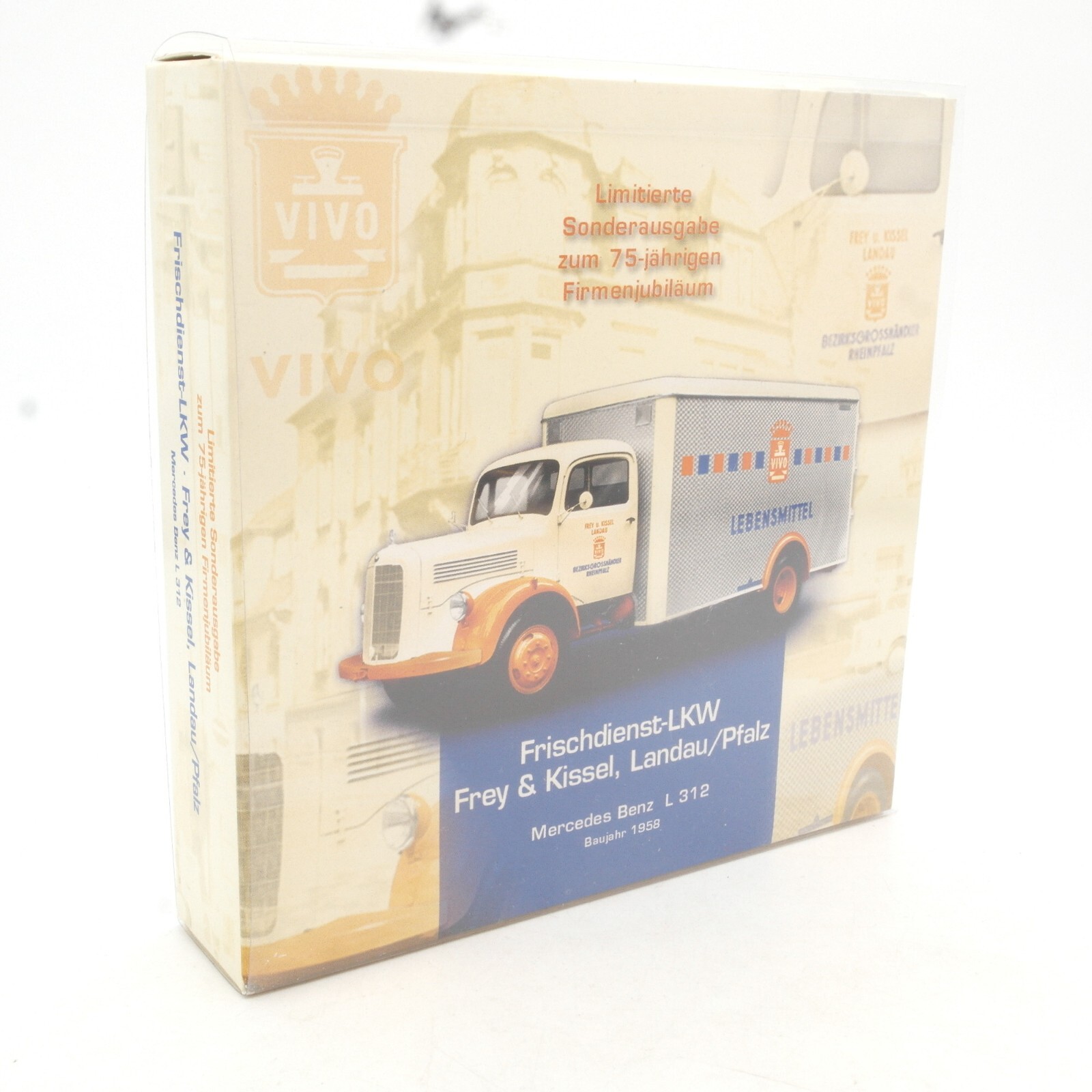 Brekina  1:87 SoMo MB L312 Frey & Kissel VIVO Lebensmitte in OVP RF9677 – Bild 5