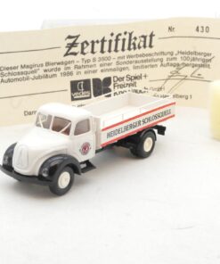 Brekina 1:87 SoMo Magirus Pritsche Heidelberger Schlossquell in EVP RG869