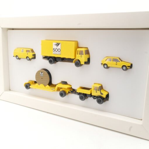 Brekina 1:87 Werbemodell Set 500 Jahre Post 4 Fahrzeuge in OVP QR8165 – Bild 3