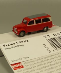 Busch 1:120 TT 8682 Framo V901/2 Bus rot/beige in OVP EX6236