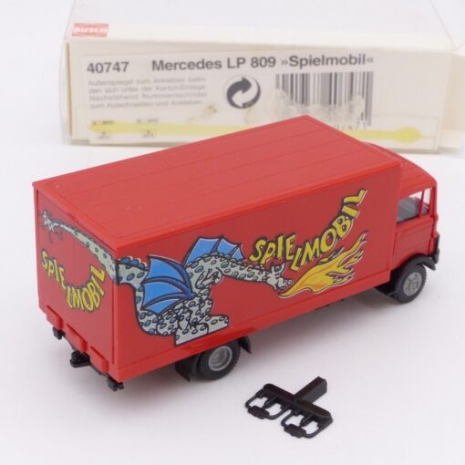 Busch 1:87 40747 Mercedes LP 809 Koffer-LKW Spielmobil in OVP EX4814 – Bild 3