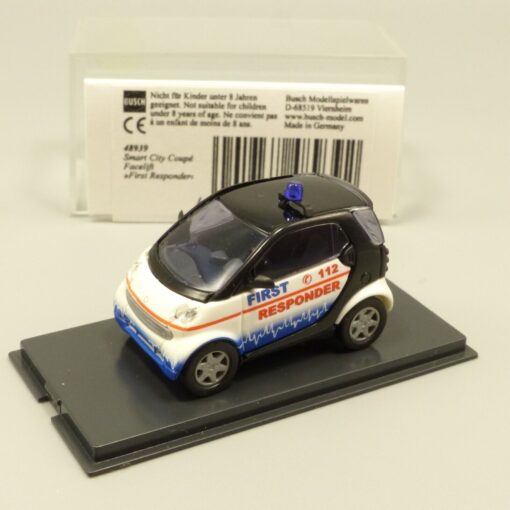 Busch 1:87 489392 Smart City Coupé First Responder in OVP EX3409