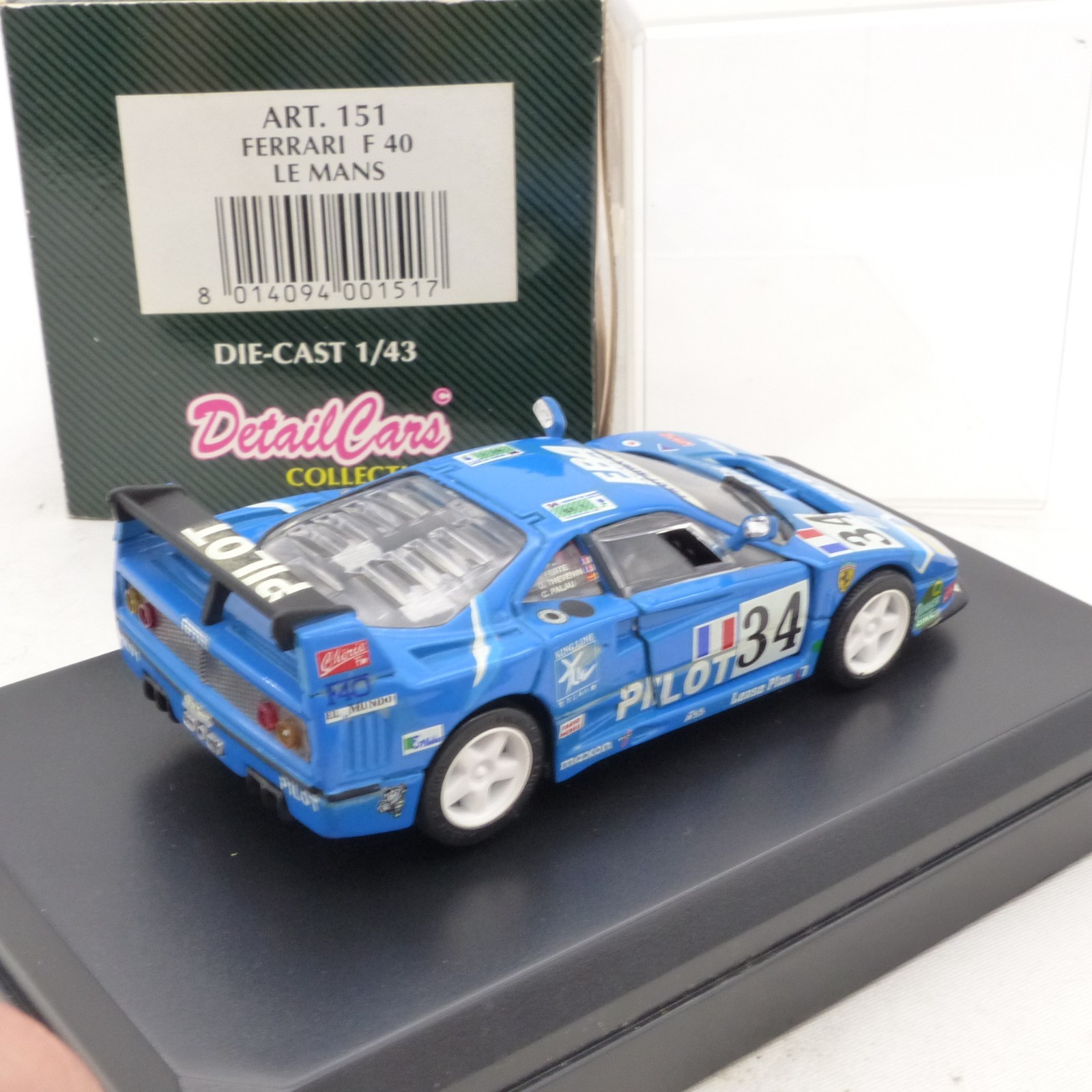 Detail Cars 1:43 ART 151 Ferrari F40 Le Mans #34 in OVP EX7741 – Bild 3
