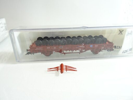 Electrotren H0 1425 Niederbordwagen mit Achsen der SNCF in OVP RR7721 – Bild 5